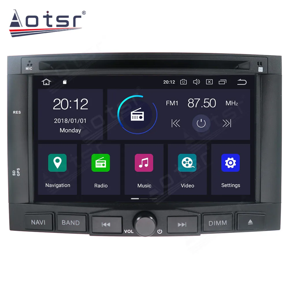 4+64GB Carplay Multimedia Stereo Android 13.0 Player For PEUGEOT 3008 PEUGEOT 5008 GPS BT Audio Radio 2 Din Receiver Head Unit