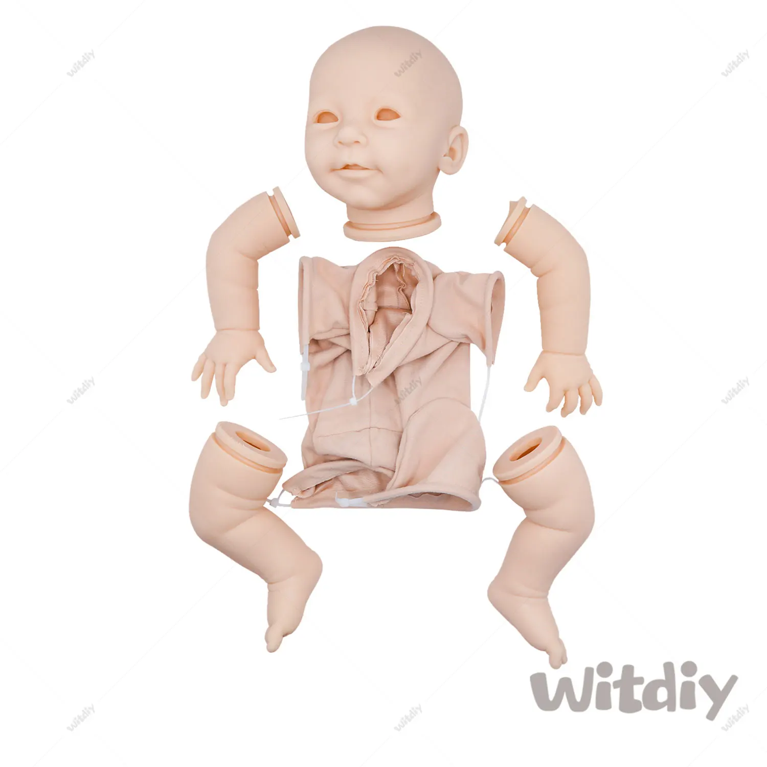 Witdiy Lisa 50 cm/19.69 inch new vinyl blank reborn doll baby unpainted kit/Give 2 gifts