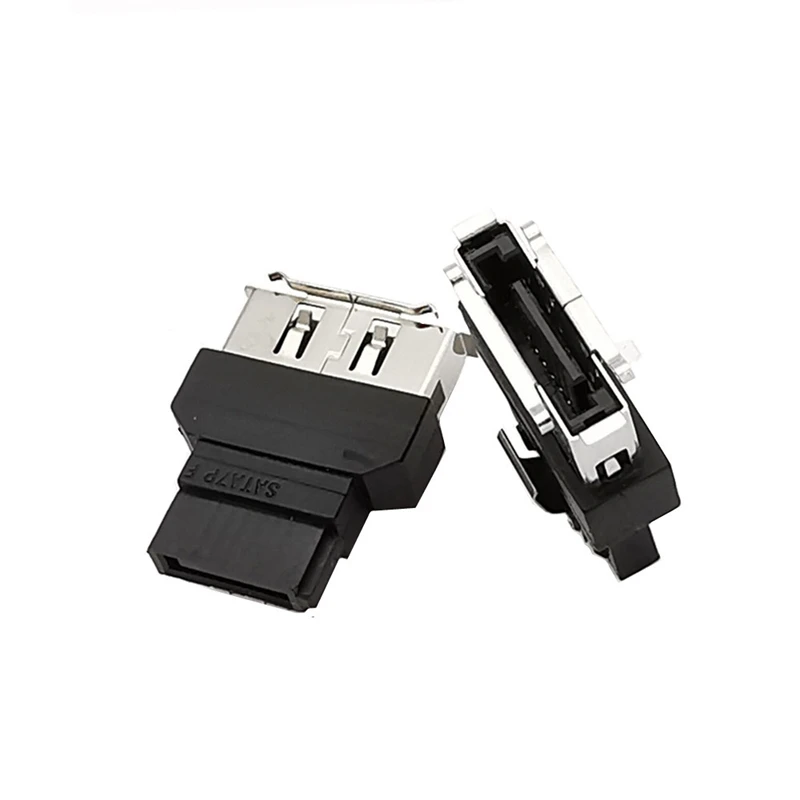 E-SATA 남성 어댑터 eSATA 커넥터 ESATA 혁명 SATA 여성 어댑터에 1pcs SATA 7Pin 여성