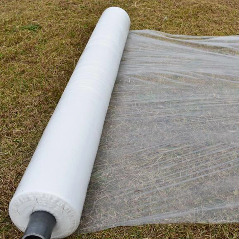 10m 0.006mm Folia do mulcingu PE Biała plastikowa folia do mulcingu Ochrona przed mrozem Utrzymuj ciepło Kontrola chwastów Folia do mulcingu ogrodowego