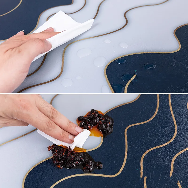 2021 New Pvc Matte Semi-Transparent PVC Table Cloths Oilproof Waterproof Plastic Table Covers Placemats Home Textiles Soft Glass