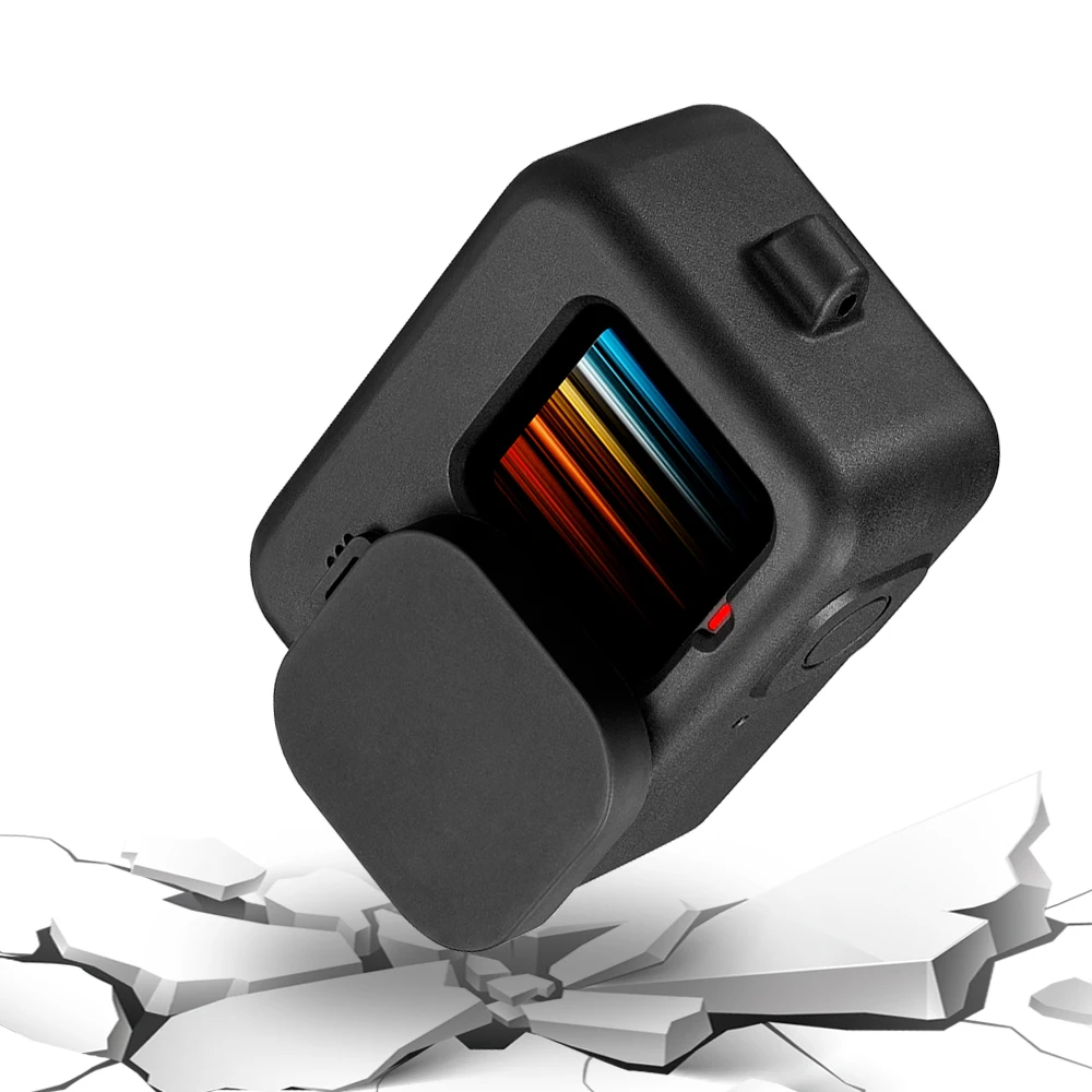 For GoPro Hero 12 11 10 9 Silicone Case Lens Cap Protective Cover Cage for GoPro Hero 9 Black Accessories Go Pro 12 10 9 GoPro9