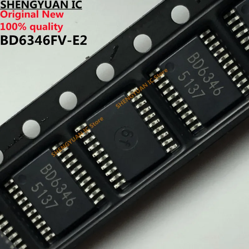 5pcs BD6346FV-E2 BD6346FV BD6346 SSOP-B20 Three-phase Full-wave Fan Motor Driver  100% new imported original 100% quality