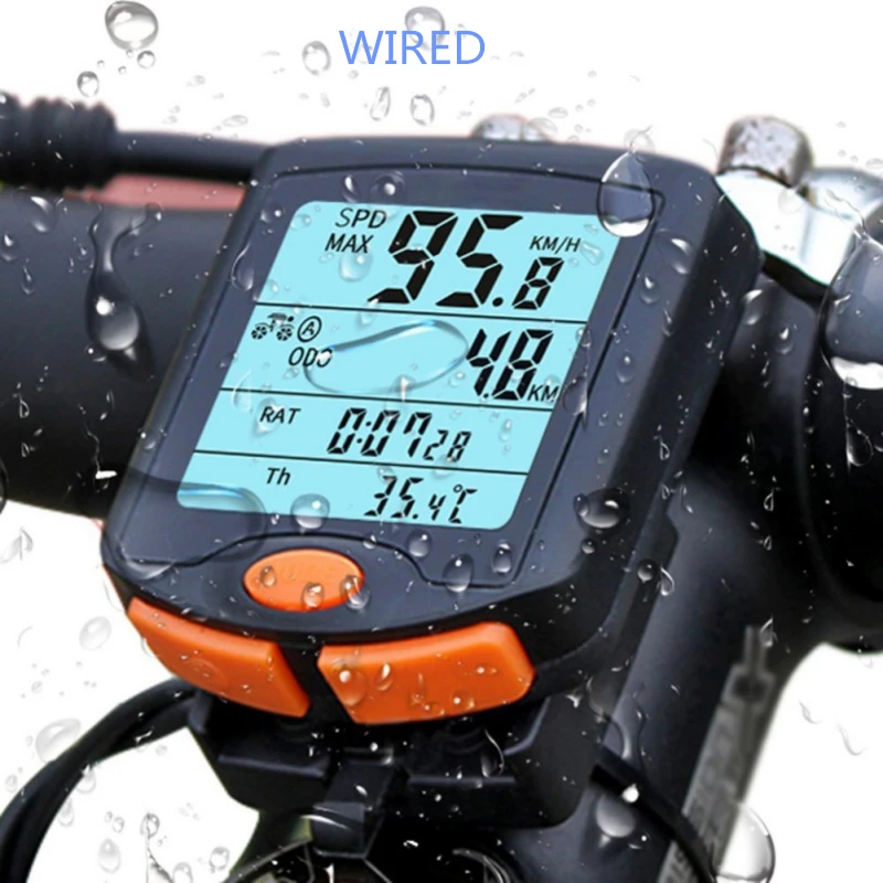 BOGEER YT-813 Bike Speed Meter Digital Bike Computer Multifunction Waterproof Sports Sensors Bicycle Computer Speedometer