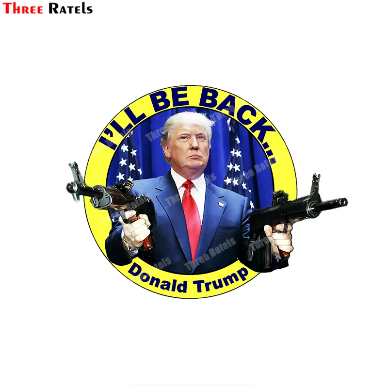 Three Ratels B443 Donald Trump Trunk Creative Car Stickers Bumper Decal Personality Creative Repair Custom Printing