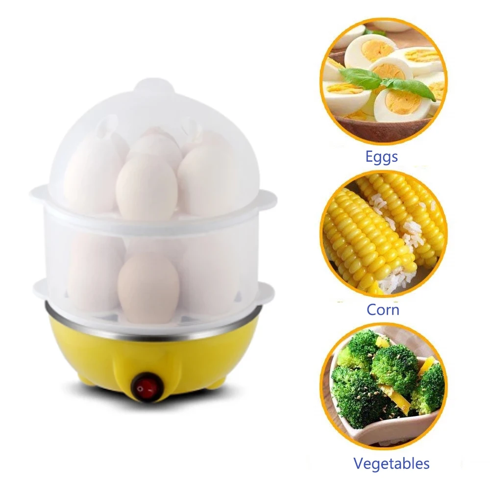 Kitchen Eggs Steamer Chicken Shaped Cooker Double Egg Stealing Knife Large Boiled Egg Cooker Fried  Appliances Steamer Home Tool