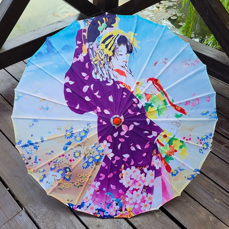 Japanese Oil Paper Shade Umbrella Ceiling Decorative Umbrella Lamp Japanese Wall Decoration Painting Japanese Parasol Pederneira