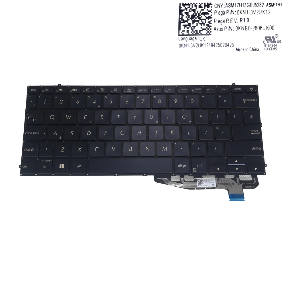 

Клавиатура с подсветкой для ноутбука ASUS UX391 ZenBook UX391UA UX391FA 0KNB0-2606UK00