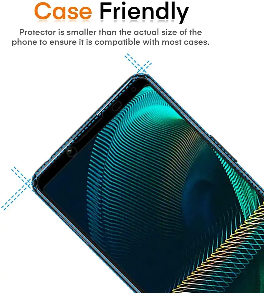 2.5D 9H Tempered Glass For Sony Xperia 1 5 10 II iii Screen Protector with HD Lens Protector On For Sony Xperia1 5 10 III IV VII