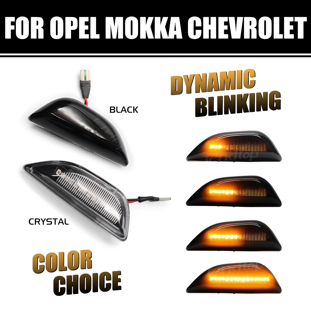 Turn Signal Light Side Marker Lamp Front Fender Marker Lights Dynamic LED  Light For Opel Mokka X Chevrolet Trax Buick Encore