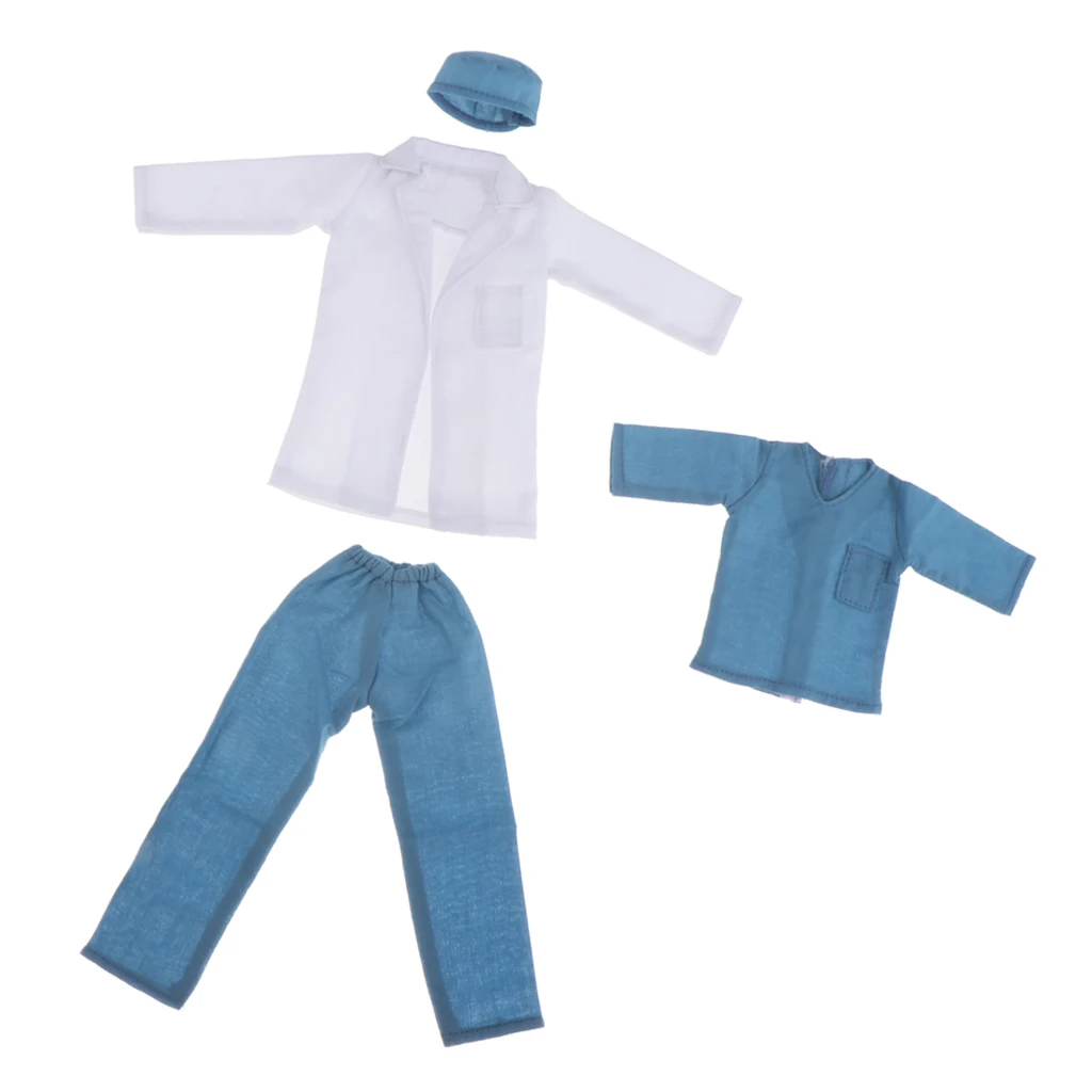 Trajes de Doctor a escala 1/6, trajes de Cosplay, conjunto de prendas para muñecas masculinas, juguetes de juego de rol de simulación para niños