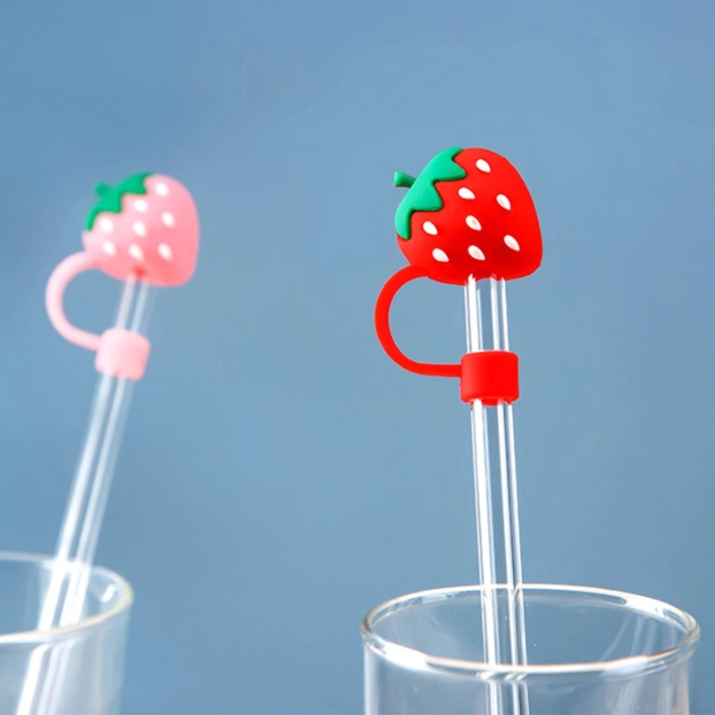 Cartoon Plugs Tips Cover Cute Creative Shape Suit For 6-8mm Straws Adorable Designs Easy to Use Gift Reusable Practical