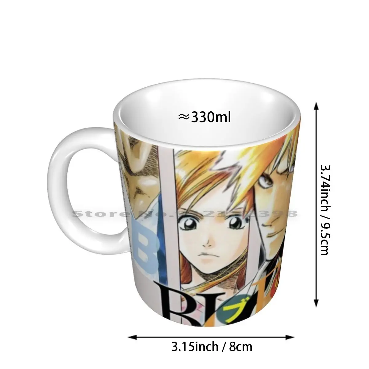 Bleach Japan Manga Anime Ceramic Mugs Coffee Cups Milk Tea Mug Bleach Bleach Logo Bleach Manga Bleach Manga Logo Bleach Manga