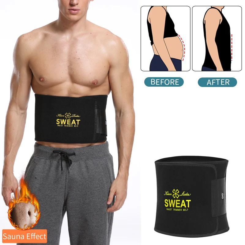 Men Waist Trainer Belly Shapers Abdominal Promote Sweat Body Shaper Slimming Belt Weight Loss Shapewear Trimmer Girdle Shapewear