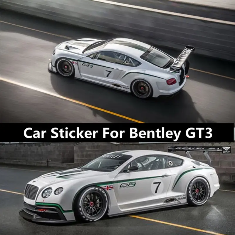 Car Sticker For Bentley GT3 Body Exterior Decoration Modified Sticker Rear Hood Roof Film