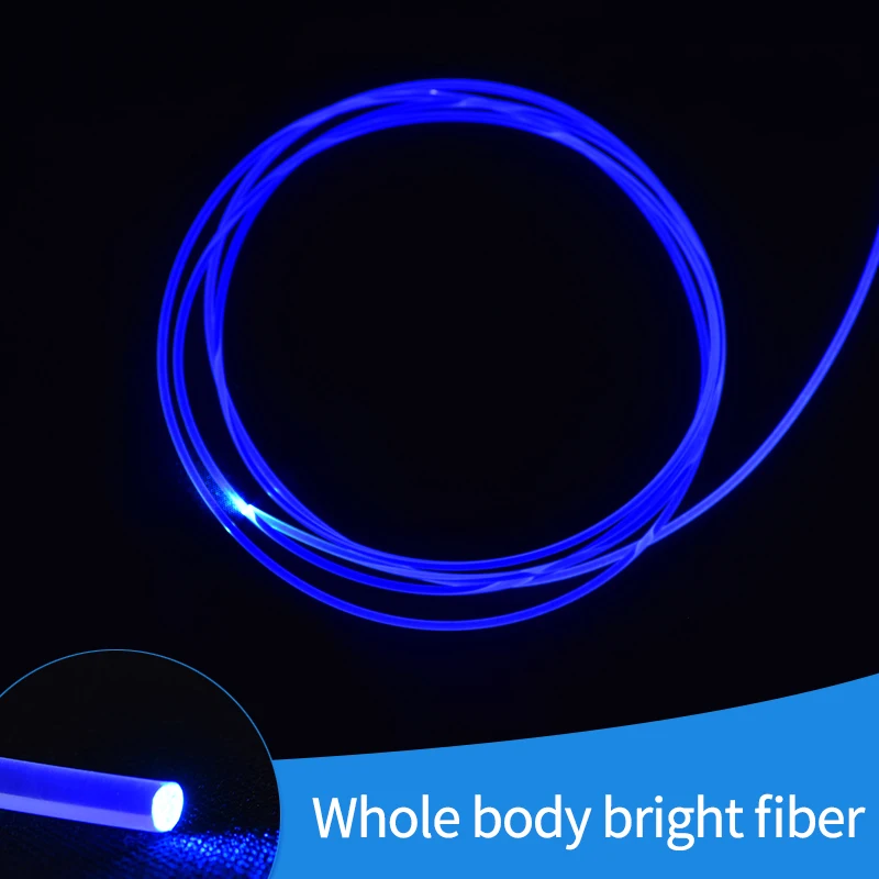 Whole body guiding light solid side-emitting plastic optical fiber exhibition hall atmosphere light emitting optical fiber cable