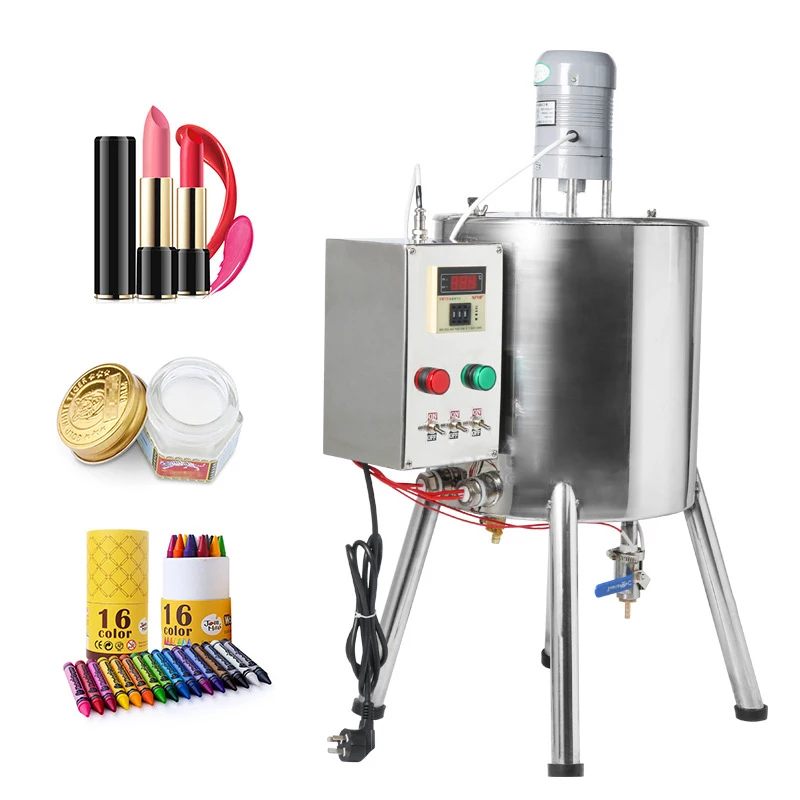 Lipstick heating and Stirring Filling Machine Candle crayon face cream cream manual quantitative filling 15L cream liquid fill