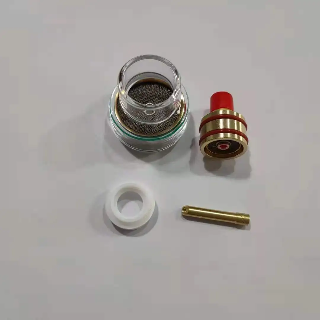 1Set Glass Nozzle Cup Kits Gas Lens Collet  For Tig Welding TorchWP9/20  Argon Arc Tool Accessories