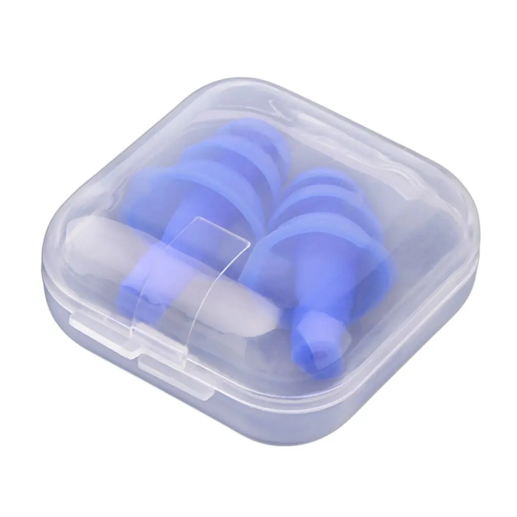 A Pair Silicone Ear Plugs Anti Noise Snore Earplugs Noise Reduction for Study UND Sale