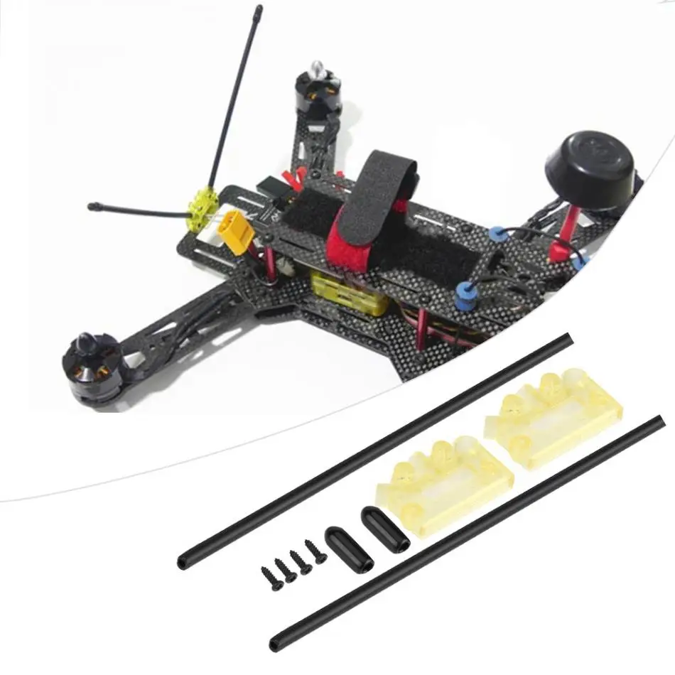 3 pz/lotto RC Drone ricevitore supporto per Antenna fissaggio a forma di V supporto per sedile piedistallo per parti fisse Drone FPV multiasse