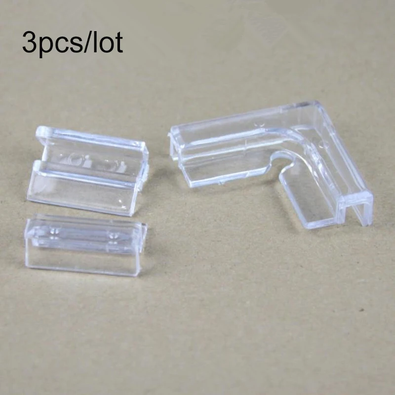 3PCS 5mm 6mm 8mm 10mm 12mm Aquarium Glass Protection Angle Fish Tank Glass Cover Acrylic Clip Strong Support Holder