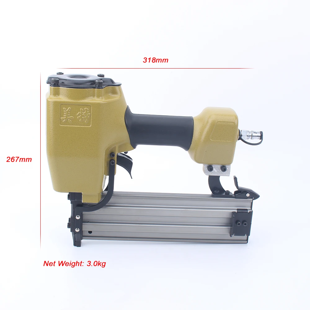 Meite ST64 Pneumatic Nailer Gun Leg Length 18-64mm Gravity Type Air Concrete Nailer