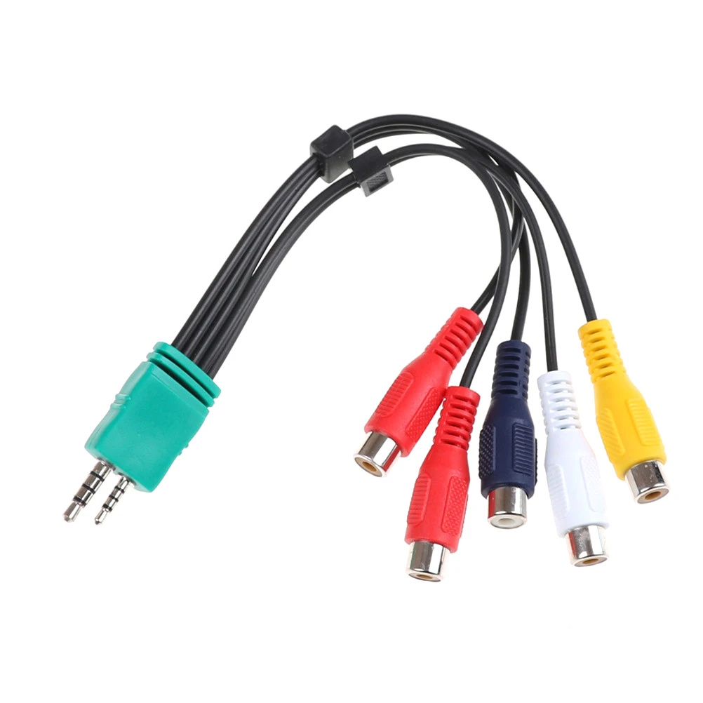 Cable adaptador para Samsung LCD TV LED BN3901154W BN39-01154W 20cm 5RCA Audio Video AV componente, 3,5mm + 2,5mm