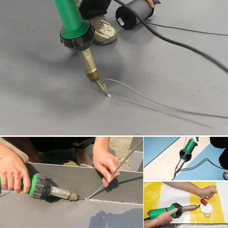 1600W Automatic Handheld Plastic Welding Gun Hot Air Torch Heat Gun Welder for PVC Vinyl Floor, PP, PE Plastic Repair