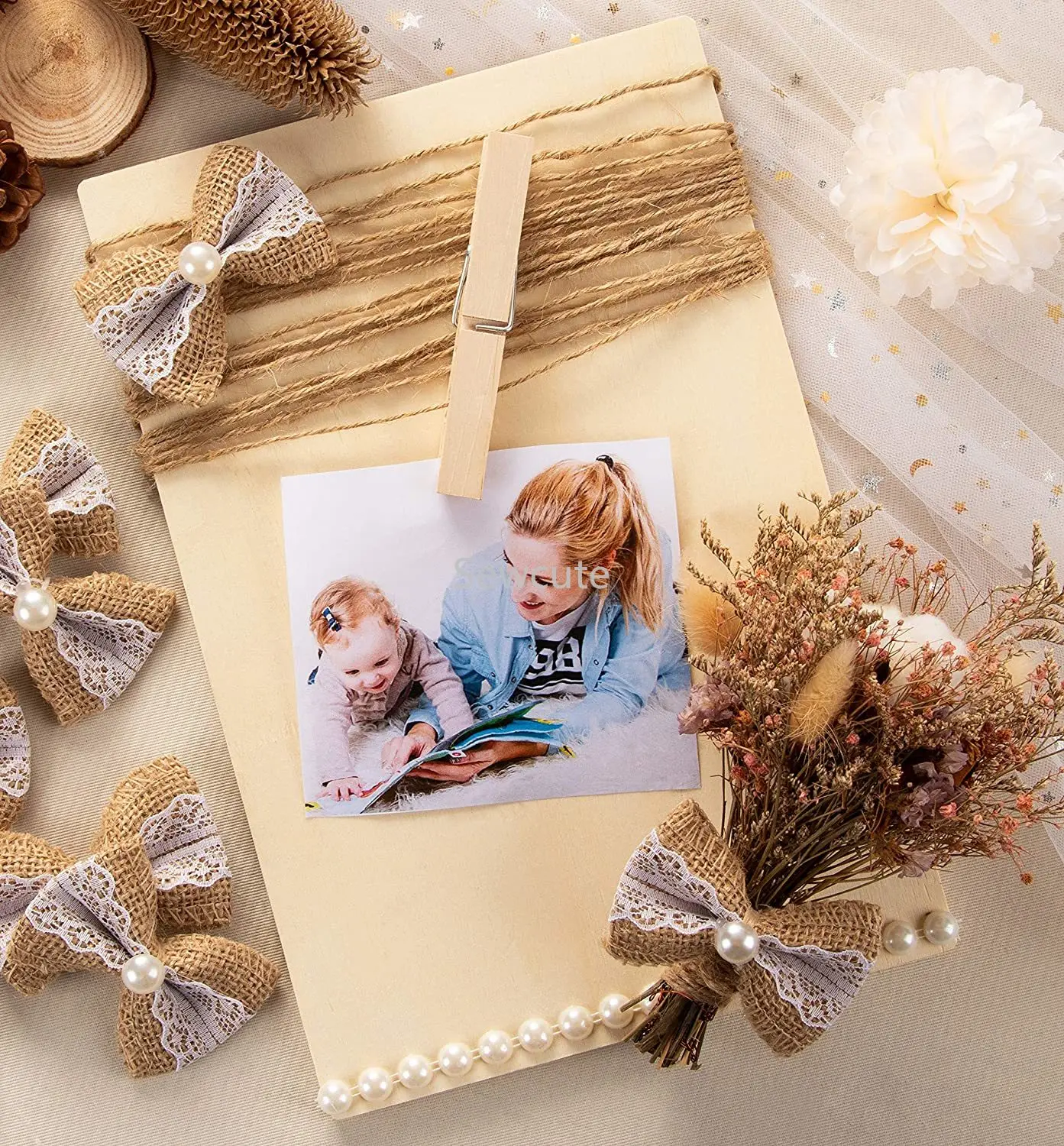 Placa de madeira inacabada para pintura, placa em branco, prancheta retangular, artesanato DIY, 10,6x7 polegadas, 27x17cm, 5pcs