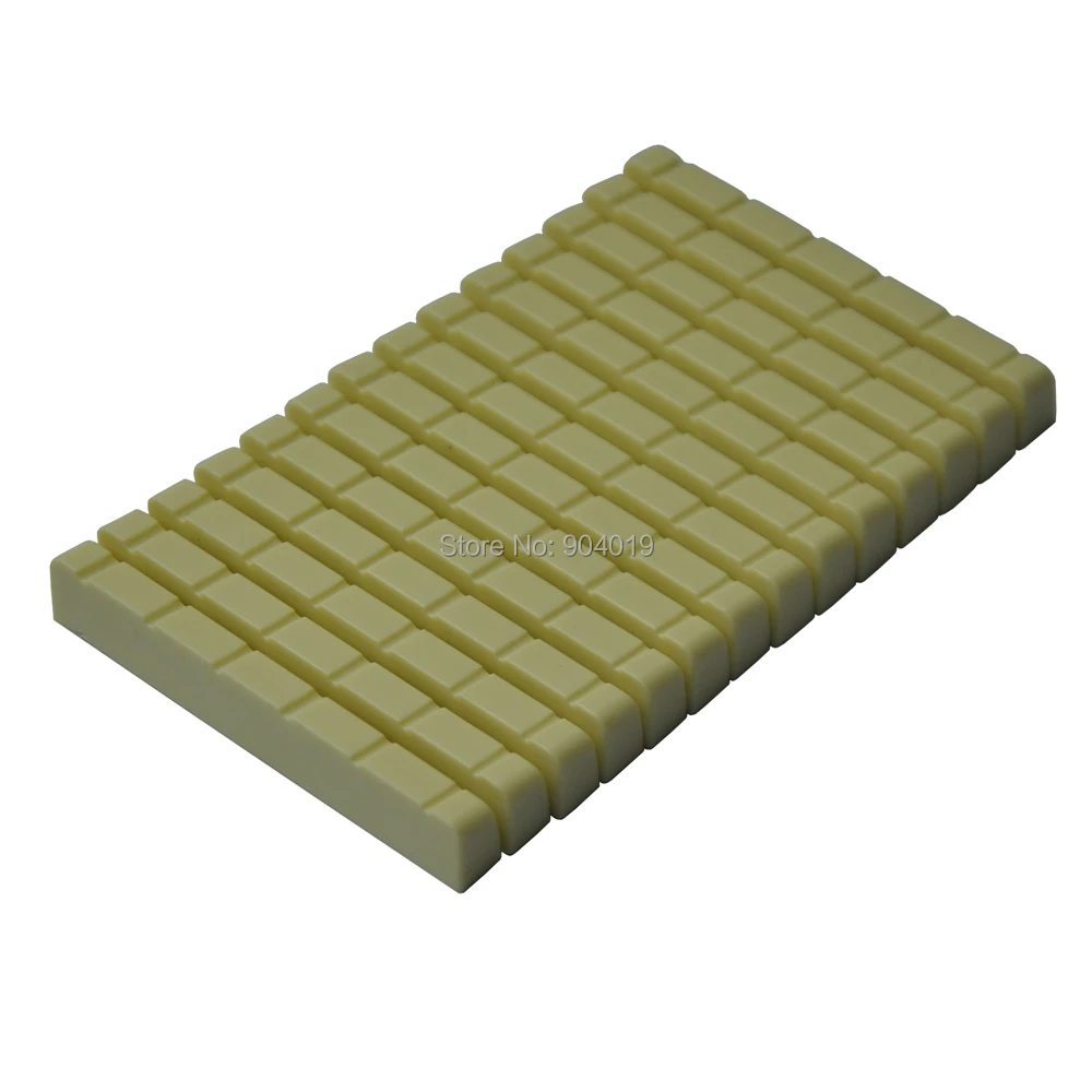 50pcs Classical Guitar Bridge Upper Nut Saddles Plastic Ivory White