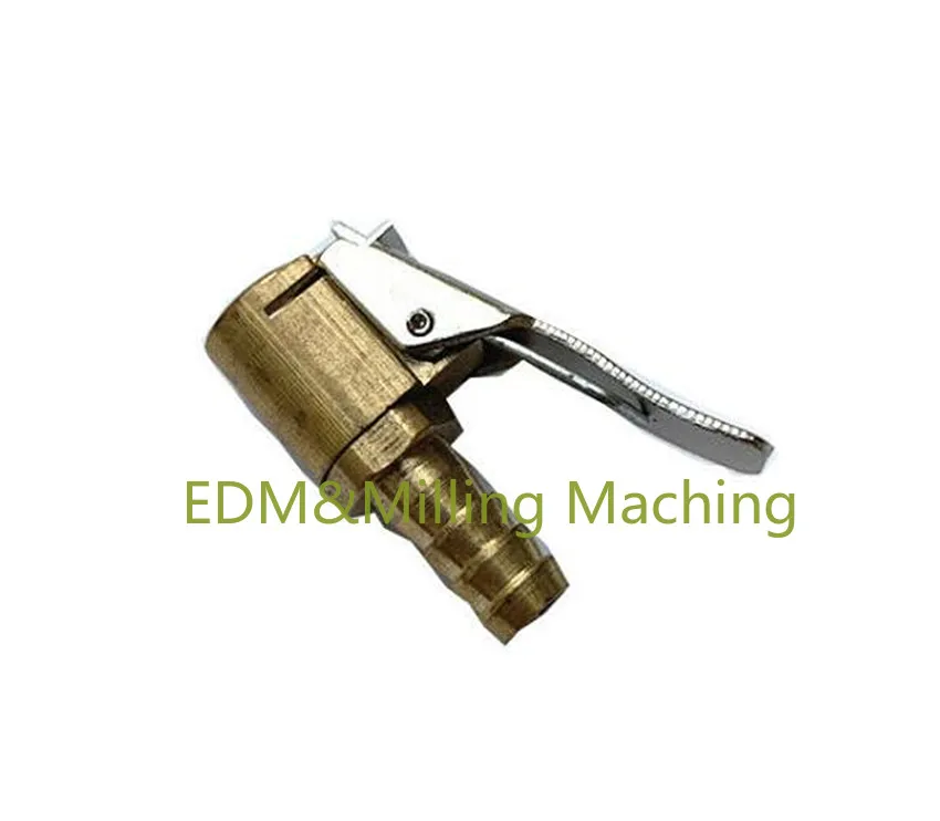 1PC CNC Brass 6mm 8mm Car Tyre Inflator Valve Connector Air Chuck Tire Clip Lock-on For Milling;Lathe;Edm;Spark Machine