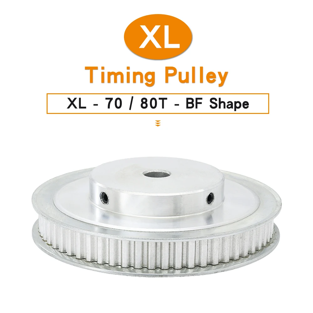 

Belt Pulley XL-70T/80T Bore Size 8/10/12 mm Alloy Synchronous wheel Teeth Pitch 5.08 mm Match With Width 10 mm XL Timing Belt