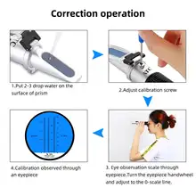 Portable 3-in-1 Refractometer for Grape and Alcohol #2