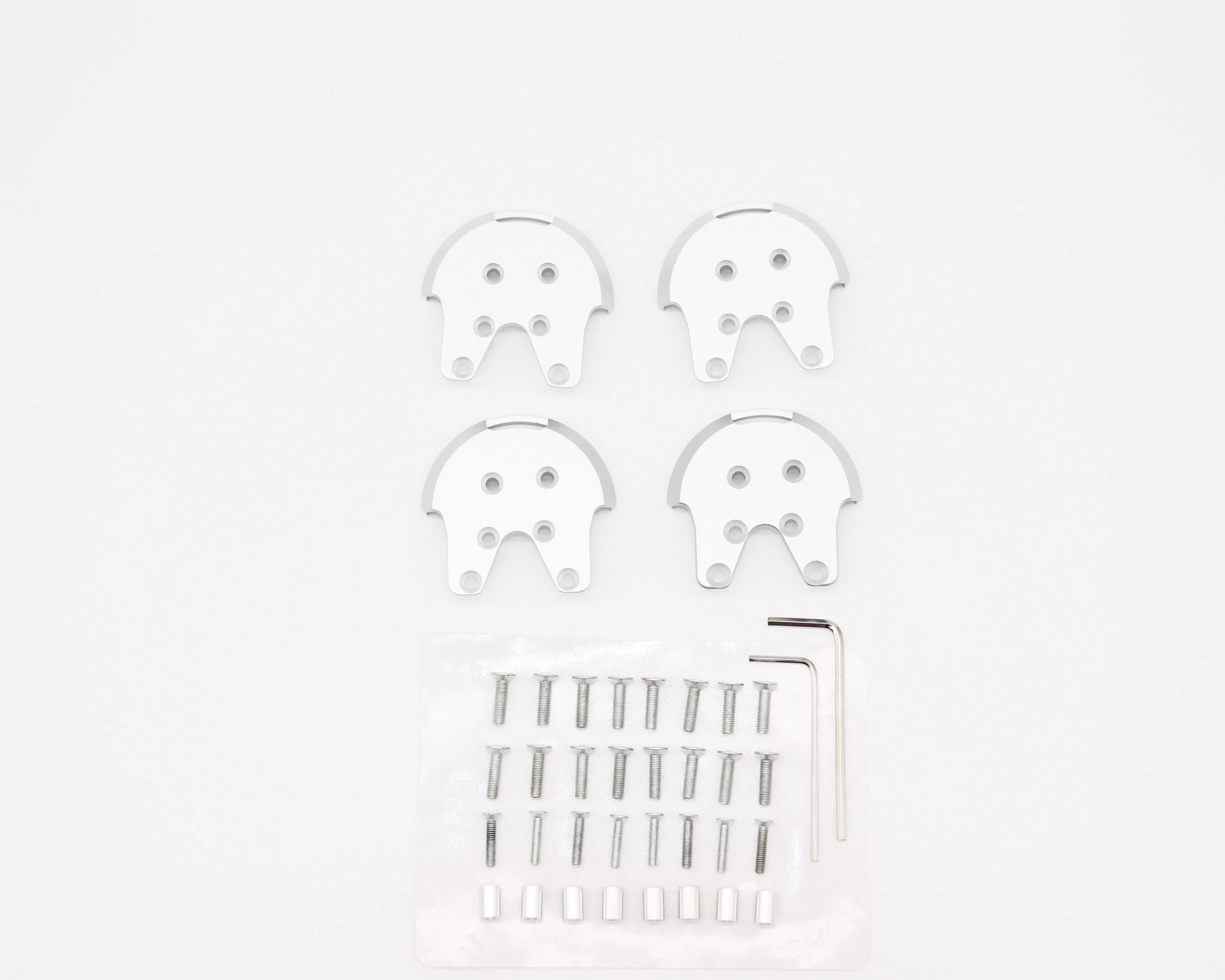 4 Pcs Motor Mount Base Protector Guard Cover Aluminum Reinforcement Plate Tools  for DJI Phantom 2 3 Drones