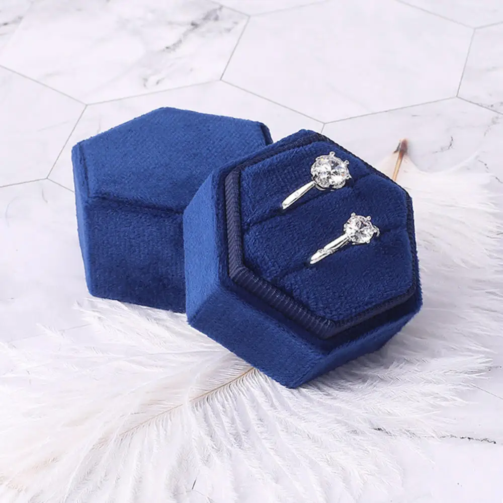 New 2021 Rose Heart Shape Engagement Wedding Earring Ring Pendant Jewelry Display Box New Gift