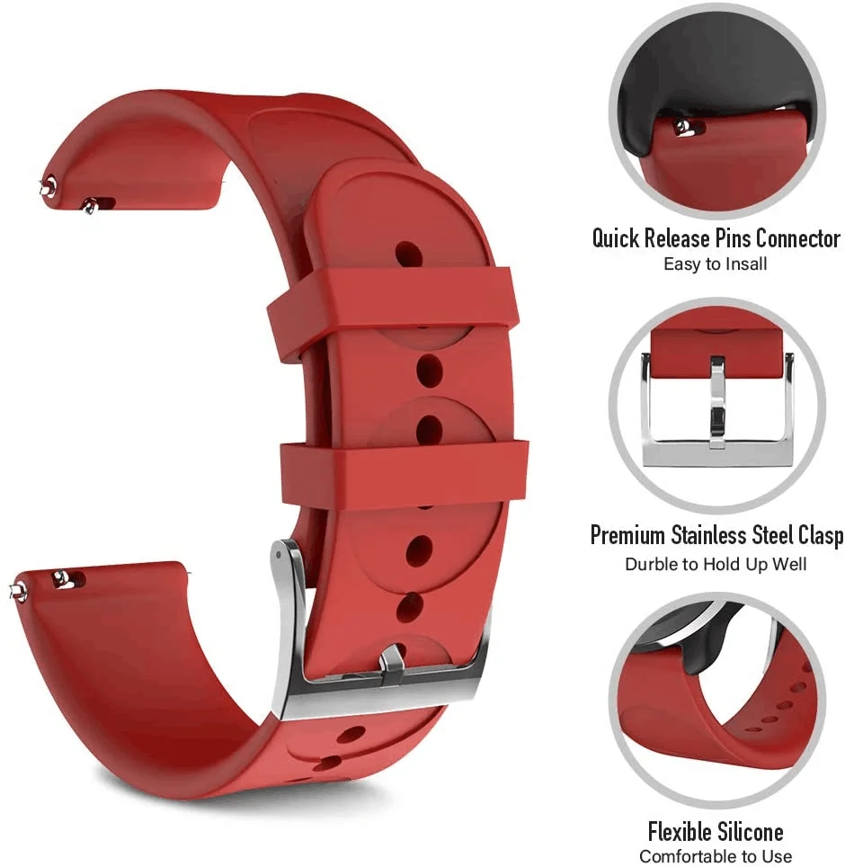 Soft Silicone Watch Band Strap for Suunto 3 fitness Silicone Bracelet Replacement Wristbands for Suunto 3 fitness Smart Watches