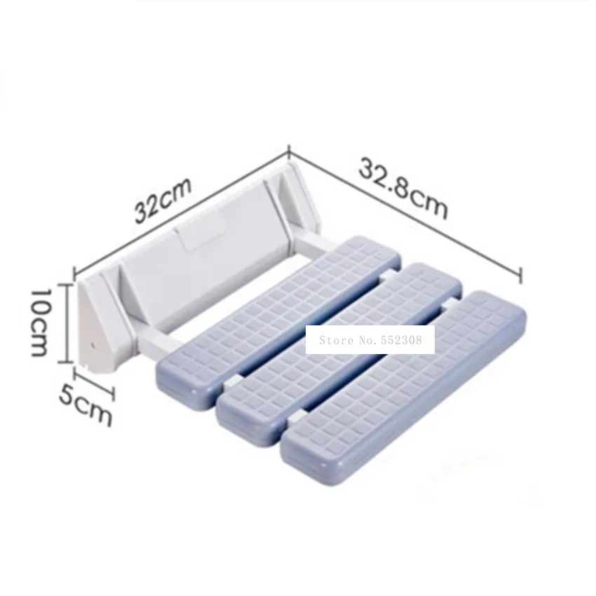 Asiento de ducha montado en la pared, aleación de aluminio de alta calidad, antideslizante, para baño y ducha, plegable, silla de pared de la Ducha, taburete de baño