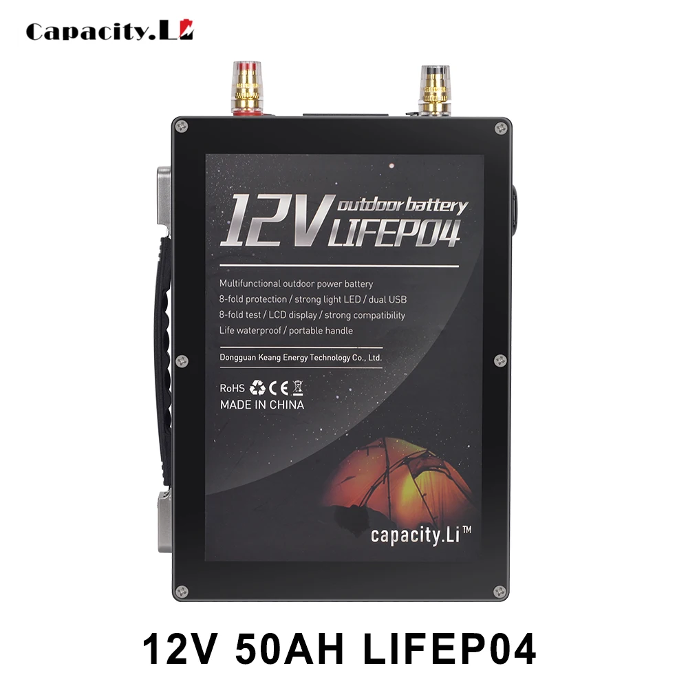 12v 50ah Lifepo4 akumulator 30ah 40ah bateria litowa żelaza akumulator bateria z systemem BMS dla narzędzia na kemping i zabawka samochód