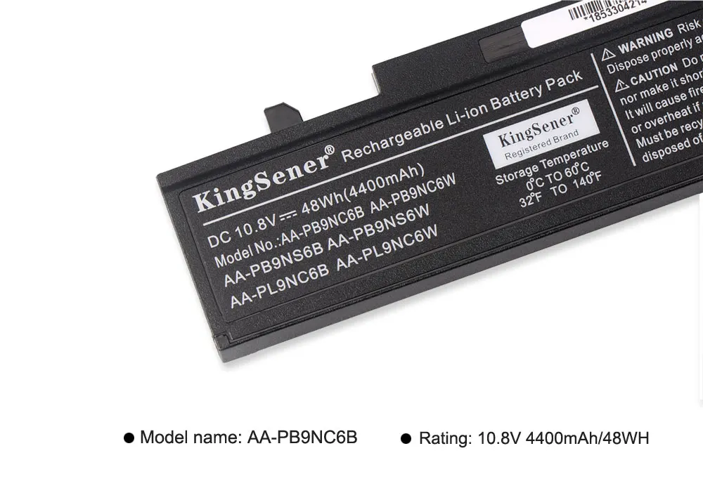 KingSener Ordinateur Portable Batterie Pour SamSung AA-PB9NC6B AA-PB9NS6B AA-PB9NC6W R467 R428 R429 R468 NP300 NP350 RV410 RV509 R530 4400mAh