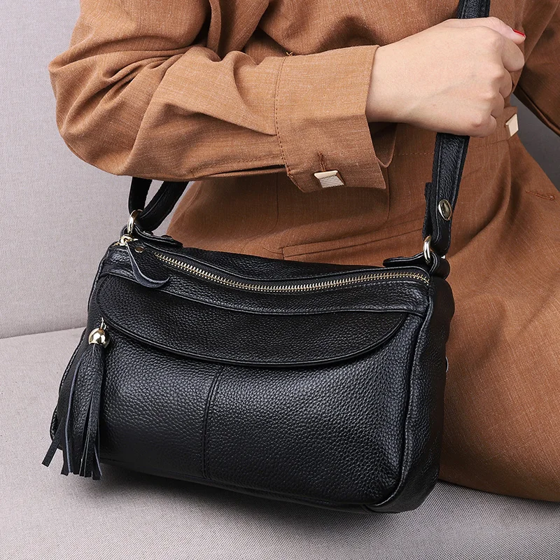 Designer Women\'s Bag Shoulder Bags Fashion Simplicity Messenger Bag 2021 New High Quality Women Cow Leather Handbag for Women