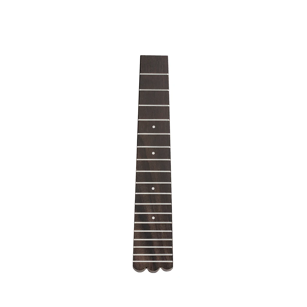 

23 Inch Concert Ukulele Fret Replacement 18 Frets Rosewood Ukulele Fretboard Kopen W/ White Pearl Shell Dot Inlay