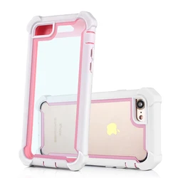 Front&Back 360 Protective Clear Cover Case For iPhone 6 8 7 Plus X XR XSMAX 6s Colorful TPU Bumper Hybrid Armor Mobile Phone Bag