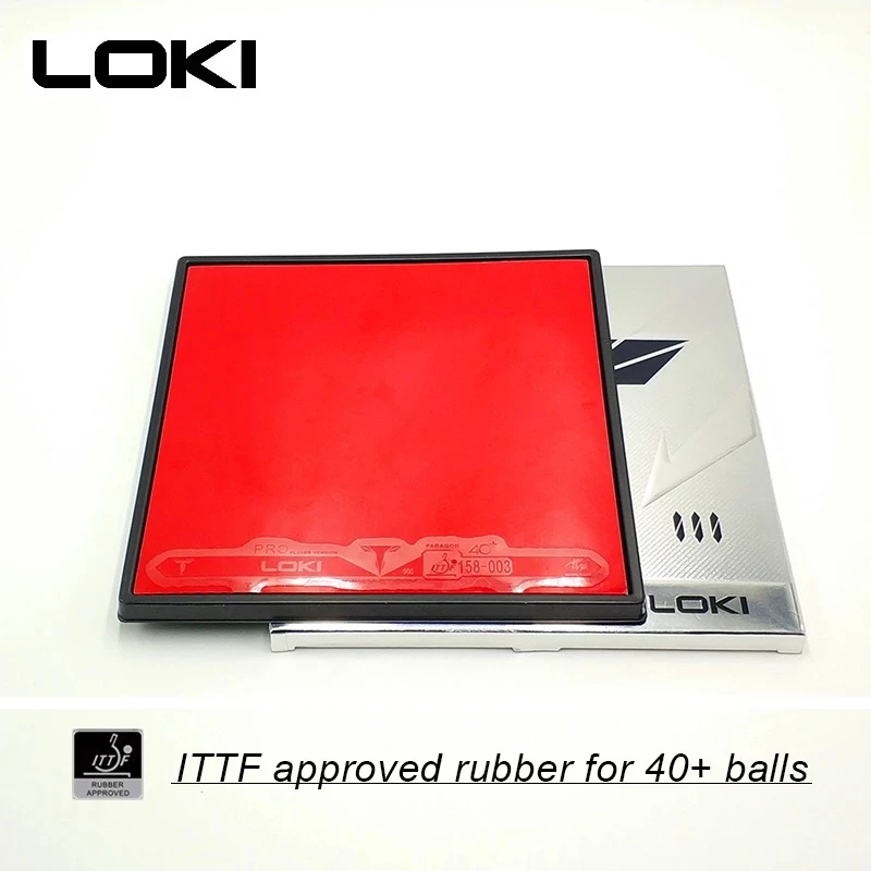 LOKI T3 ITTF Approved Carbo Sponge Table Tennis Rubber Pips-in Soft Non-sticky Pingpong Rubber for Backhand Fast Attack