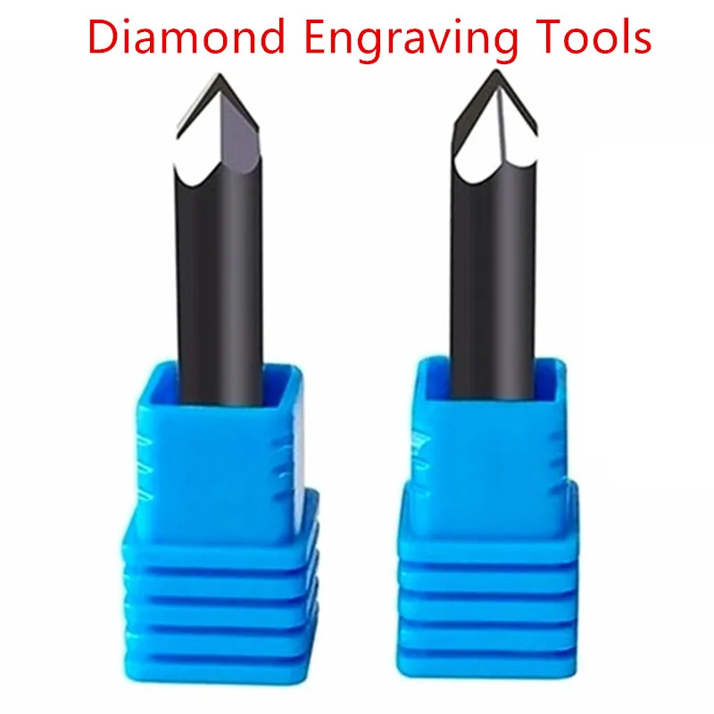 PCD diamond engraving bits engraver CNC Carving Tools Stone carbide Milling cutter on granite marble and ceramic 1pc