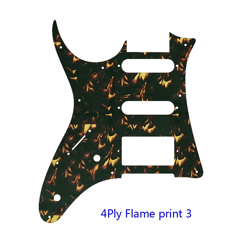 Custom Electric Guitar Parts -For Left Handed MIJ Ibanez RGX40 Guitar Pickguard Pickup Scratch Plate SSH Humbucker Flame Pattern