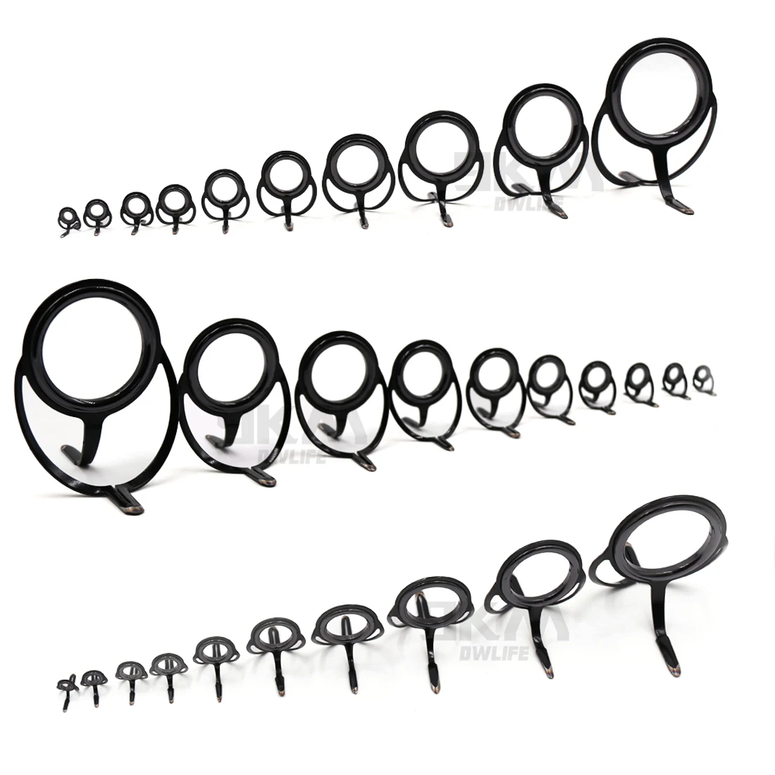 Angelruten-Reparatur-Set, Spinnrute-Baukomponenten, Edelstahl-Guss, Angelrutenführungen, Ersatz-Set, Tackle 4–38 mm – Detail 8