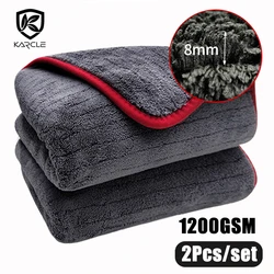 60*90 1200GSM Auto Detaillering Microfiber Handdoek Reinigingsdoek voor Auto Drogen Auto Wassen Car Care Doek Detaillering Auto wassen Keuken