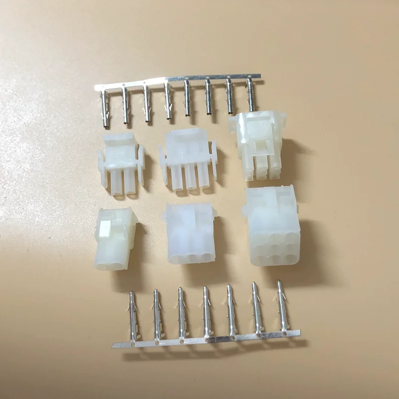 1set 63080 6.3mm pitch 2/3/4/5/6/9/12/15P Pin Electrical Wire Connector Housing+Terminal 42021 42022 Connector