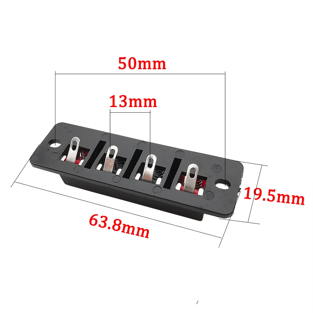 2/5/10Pcs 4 Poles Speaker Audio Terminal Block 4 Positions Connector Push In Jack Spring Load Breadboard Clip