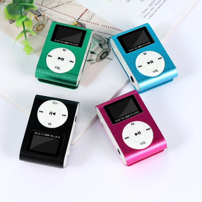 Portable Mini MP3 Player Walkman Clip MP3 Music Player With LCD Screen Support 32GB Micro SD TF Card Fashion Sport Music Player